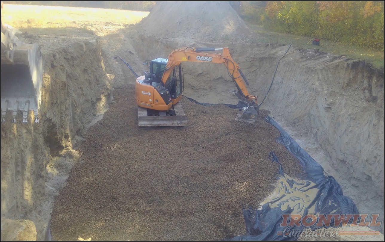 Ironwill Contractors, LLC - excavation / trenching for cistern installation